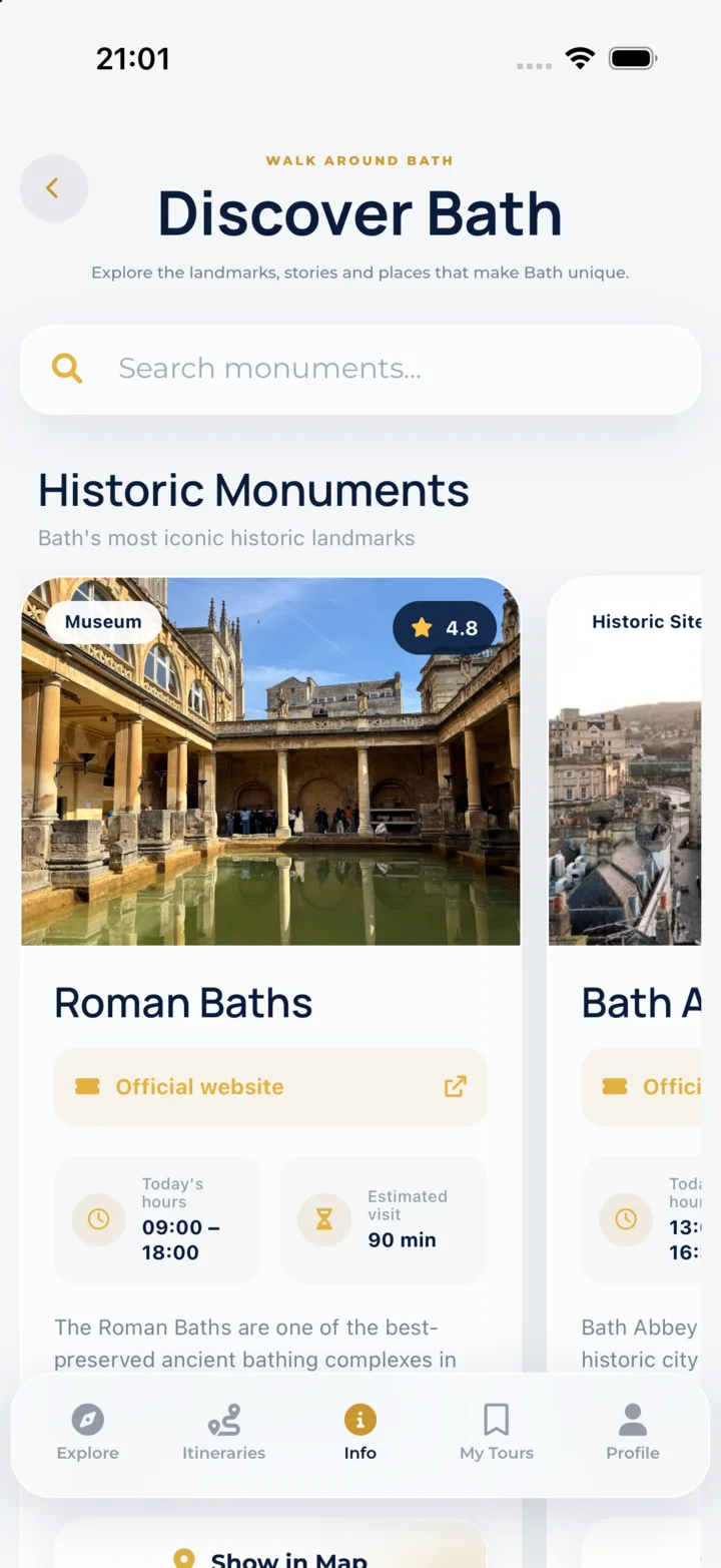 Discover Bath: historic monuments and museums